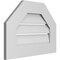 Ekena Millwork Octagonal Top Surface Mount PVC Gable Vent: Functional, w/ 3-1/2"W x 1"P Standard Frame, 22"W x 16"H GVPOT22X1601SF - alternate 5